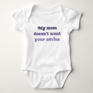 Mein Mutter Will Deinen Rat Nicht Baby Shower Gesc Strampler