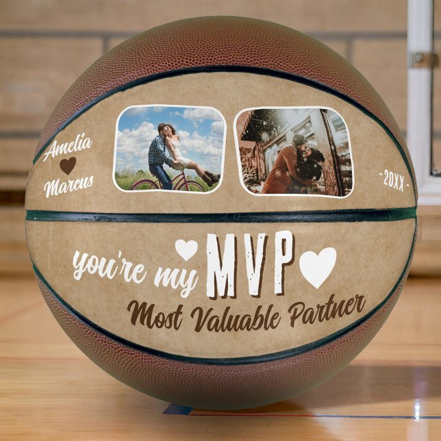 Mein MVP der wertvollste Partner Funny 2 Fotos Basketball (Von Creator hochgeladen)