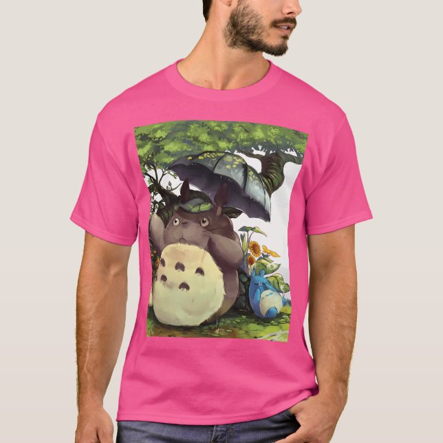 Mein Nachbar Totoro Fanart T-Shirt (Vorderseite)