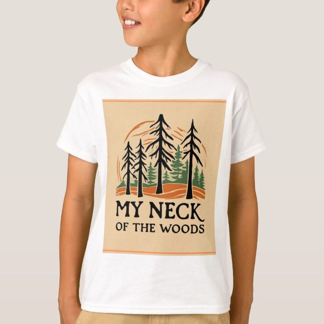 Mein Nacken des Woods Basic T - Shirt (Kinder) (Vorderseite)