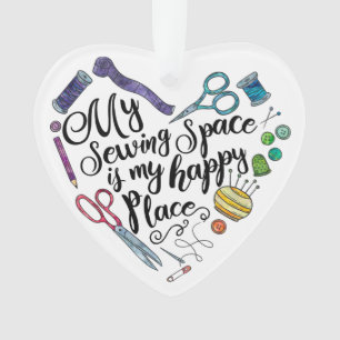Mein nähender Raum ist meine glückliche Ornament