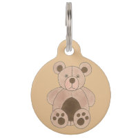 Mein Name ist BEAR Brown Tan Teddy Plush Animal To