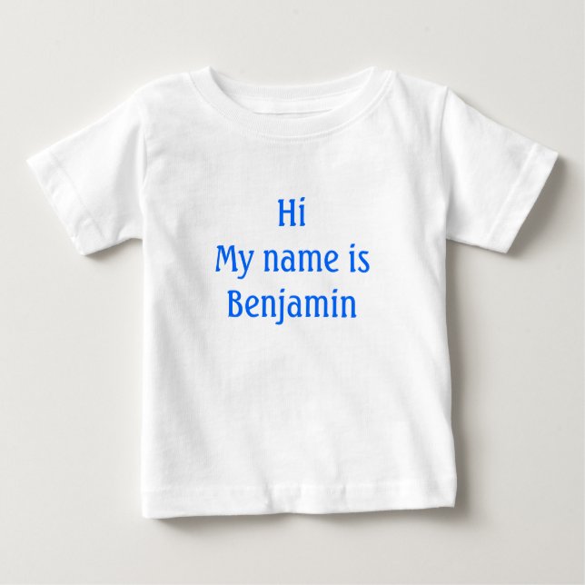 Mein Name ist Benjamin Baby T-shirt (Vorderseite)