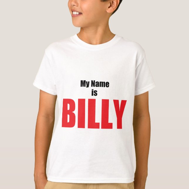 Mein Name ist Billy T-Shirt (Vorderseite)