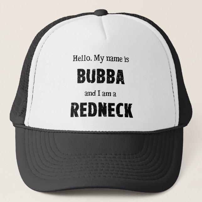 Mein Name ist Bubba Truckerkappe (Vorderseite)