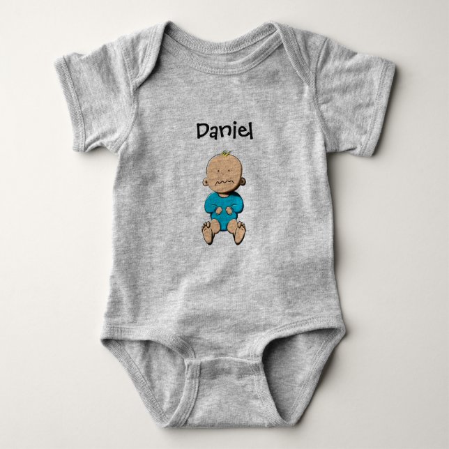 Mein Name ist... Daniel Baby Strampler (Vorderseite)
