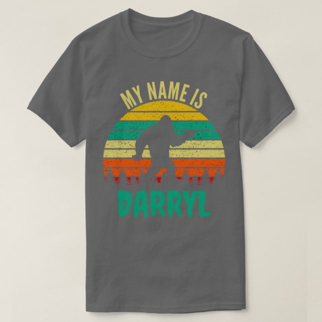 Mein Name ist Darryl Funny Bigfoot T-Shirt (Design vorne)
