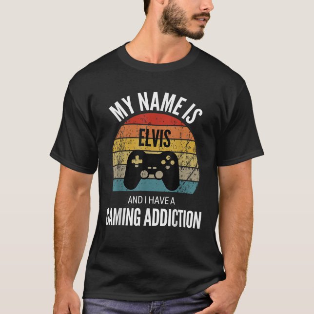 Mein Name ist Elvis und ich habe einen Spielerzusa T-Shirt (Vorderseite)