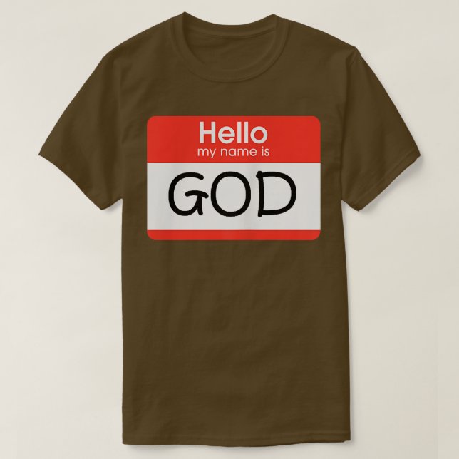 Mein Name ist GOD I Lit Graphic Design I Limited O T-Shirt (Design vorne)