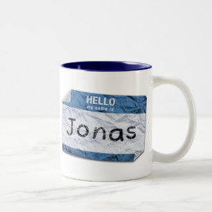 mein Name ist Jonas-Tasse Zweifarbige Tasse