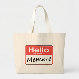Mein Name ist Memere Jumbo Stoffbeutel