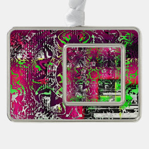 Mein Name ist nicht Donna Rahmen-Ornament Silber