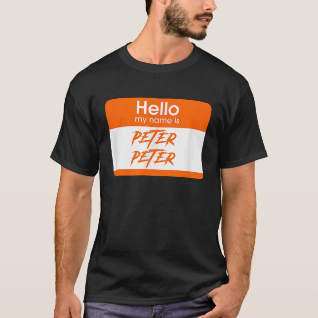 Mein Name ist Peter Pumpkin Eater Funny Hallowe T-Shirt (Vorderseite)