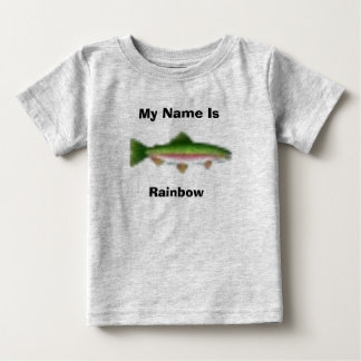 Mein Name ist, Regenbogen Baby T-shirt