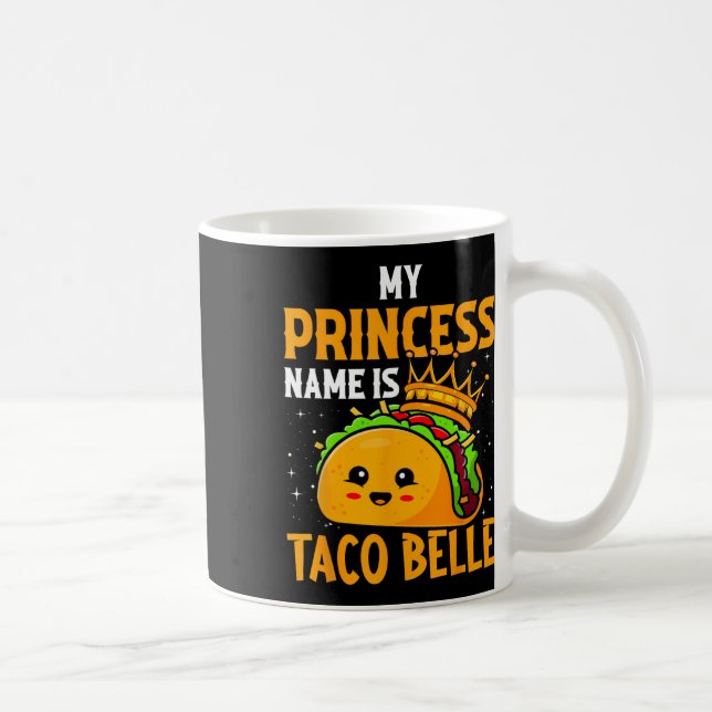 Mein Name ist Taco Belle - Funny Pun Cinco D Kaffeetasse (Rechts)