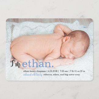 MEIN NAME Moderne Geburtsankündigungen Ankündigung