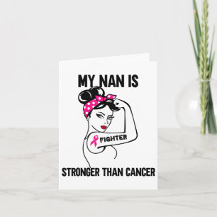 Mein Nan ist stärker als Krebs Brustkrebs Karte