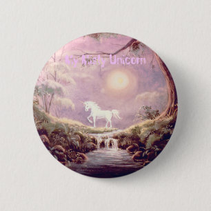 Mein nebelhaftes Einhorn Button