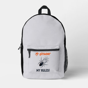 Mein Netzwerk, meine Regeln herrschen IT Bedruckter Rucksack