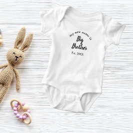 Mein neuer Name ist Big Brother New Big Brother Baby Strampler