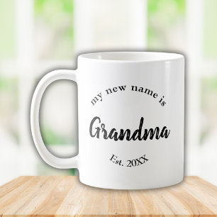 Mein neuer Name ist Oma New Oma Est Kaffeetasse