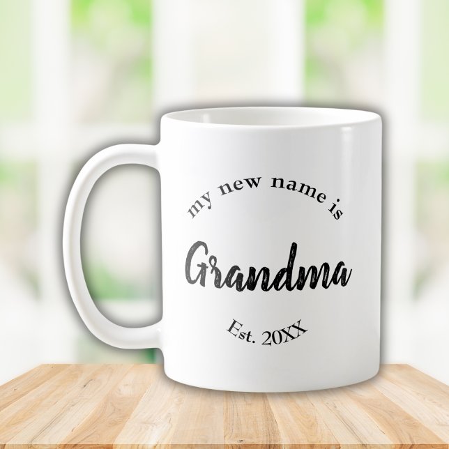 Mein neuer Name ist Oma New Oma Est Kaffeetasse (Von Creator hochgeladen)