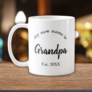 Mein neuer Name ist Opa New Opa Kaffee Tasse