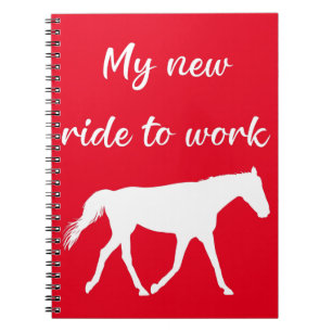 Mein neues Arbeitsweg mit Pferd lustig Notizblock