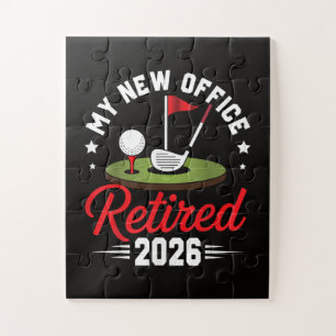 Mein neues Büro Ruhestand 2026 Golf Ruhestand Puzzle