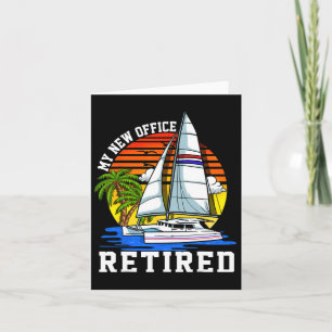 Mein neues Büro Segelboot Anker im Ruhestand Karte