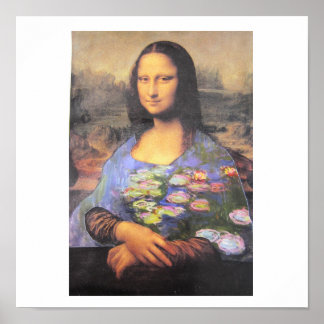 Mein neues Kleid - Collage - Mona Lisa in einem Mo Poster