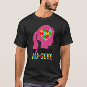 Mein Nichte ist ein bisschen Autismus Kinder Autis T-Shirt