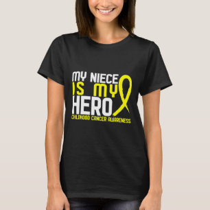 Mein Nichte ist mein Held-Kinderkrebs-Bewusstsein T-Shirt