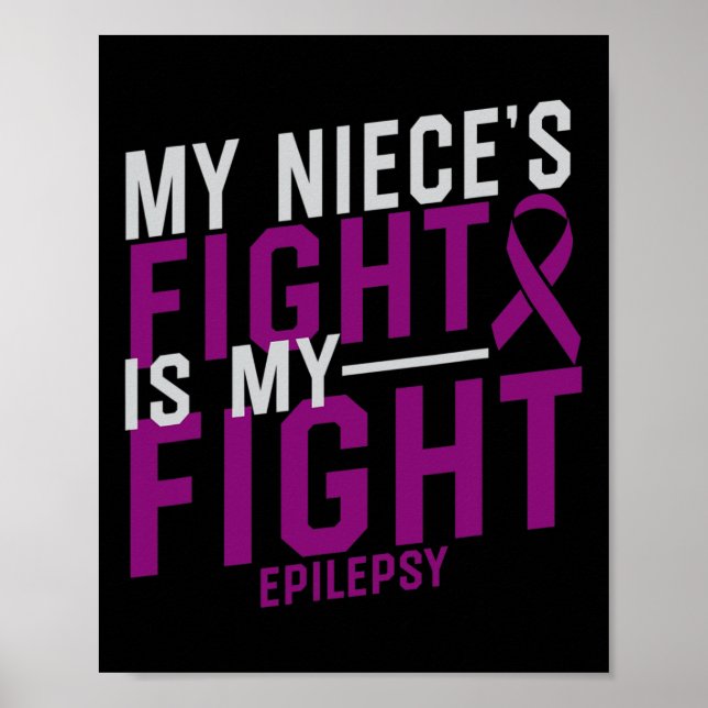Mein Nichte kämpft mit meiner Epilepsie Poster (Vorne)