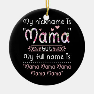 Mein Nickname ist Mama, aber mein voller Name ist Keramik Ornament