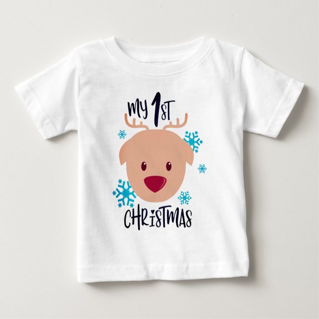 Mein Niedlicher Rentier Baby T-shirt (Vorderseite)