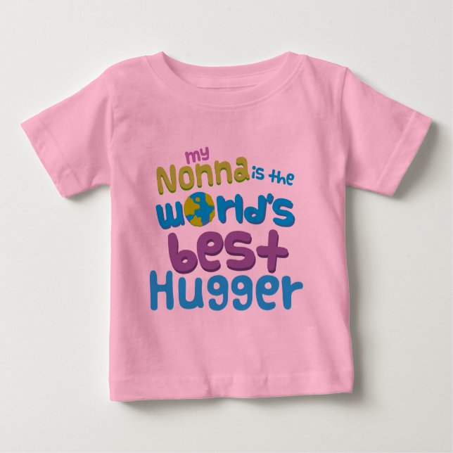 Mein Nonna ist das beste Hugger in der Welt Baby T-shirt (Vorderseite)