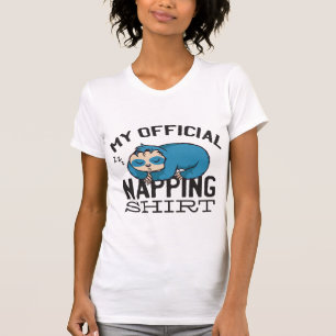 Mein offizielles Napp-Shirt - Faules schlafendes F T-Shirt
