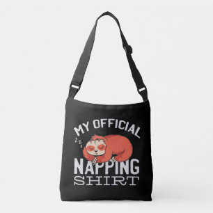 Mein offizielles Napping-Shirt Faultier Tragetaschen Mit Langen Trägern