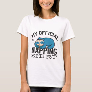 Mein offizielles Nickerchen-Shirt - Fauler schlafe T-Shirt