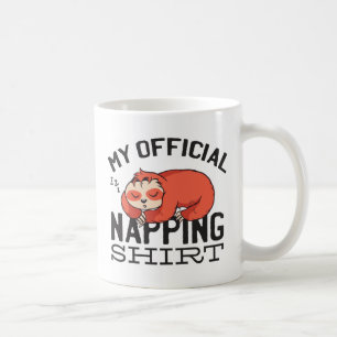 Mein offizielles Shirt - Lächelnder Schlaf Kaffeetasse