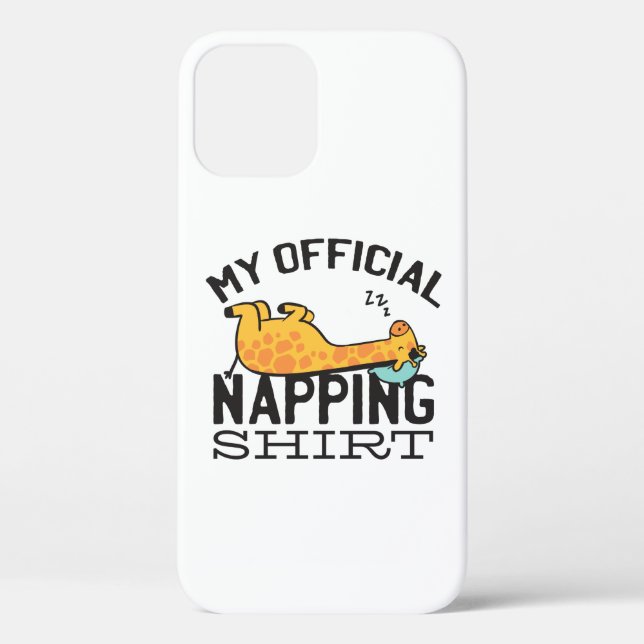 Mein offizielles Shirt - Lazy schlafend Giraffe Case-Mate iPhone Hülle (Rückseite)