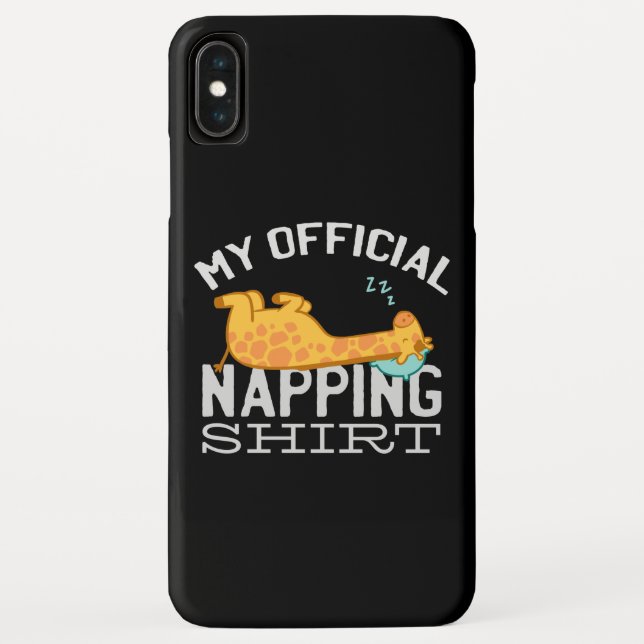 Mein offizielles Shirt - Lazy schlafend Giraffe Case-Mate iPhone Hülle (Rückseite)