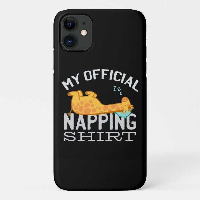 Mein offizielles Shirt - Lazy schlafend Giraffe Case-Mate iPhone Hülle (Rückseite)