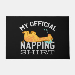 Mein offizielles Shirt - Lazy schlafend Giraffe Fußmatte