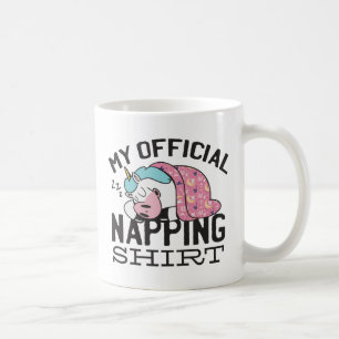 Mein offizielles Shirt - Lazy sleeping Unicorn Kaffeetasse