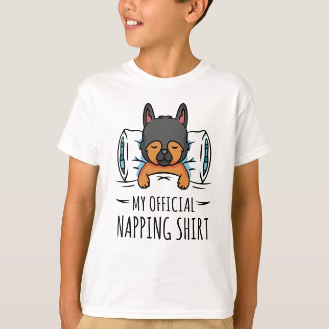 Mein offizielles Shirt mit Schlafhund (Vorderseite)