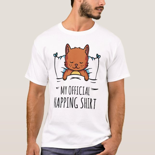 Mein offizielles Shirt mit Schlafkatze (Vorderseite)