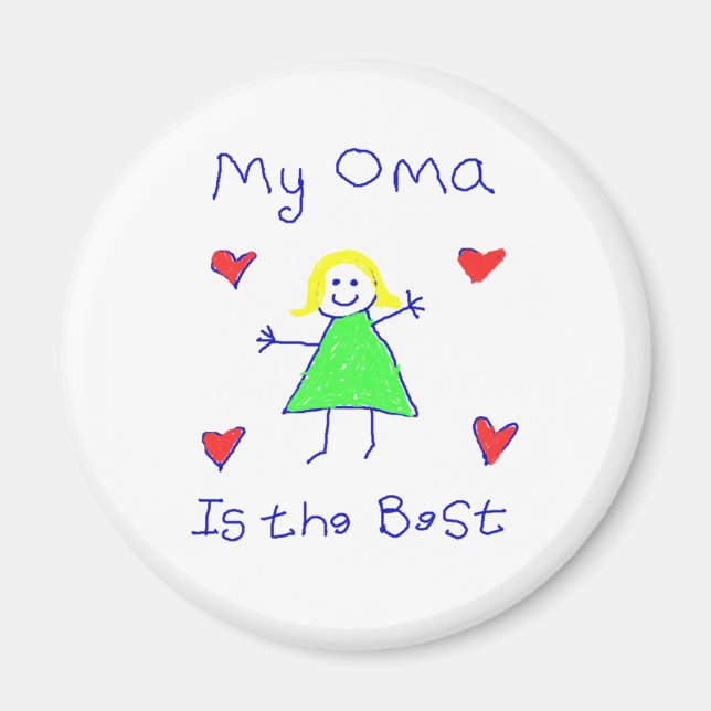 Mein Oma ist das Beste Magnet (Vorne)