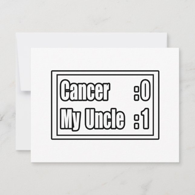 Mein Onkel Beat Cancer (Scoreboard) (Vorderseite)